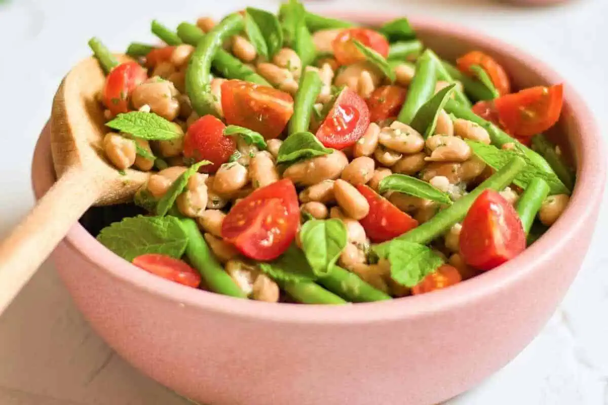 A Mediterranean bean salad.