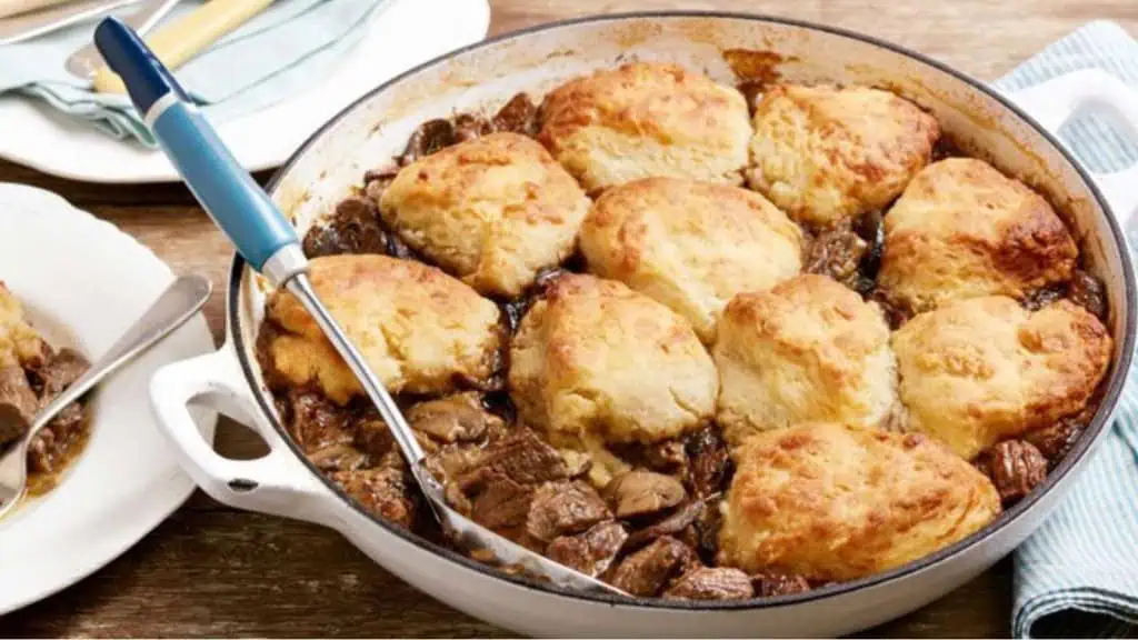 Beef and Mushroom Cobbler