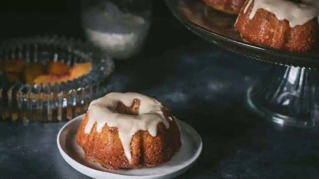 Peach Cobbler Pound Cakes