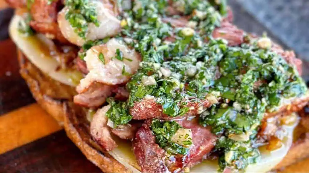 Steak and Chimichurri Sandwich