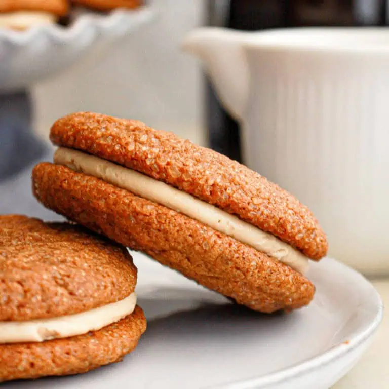 Gingerbread Latte Sandwich Cookies