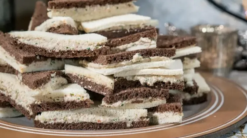 Deviled Ham Tea Sandwiches
