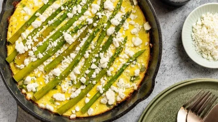 Feta Asparagus Frittata Feast