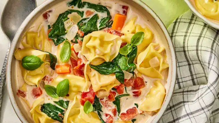 Tortellini Vegetable Soup Delight