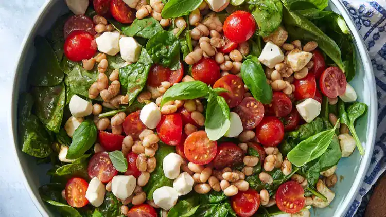 No-Cook Caprese Bean Salad