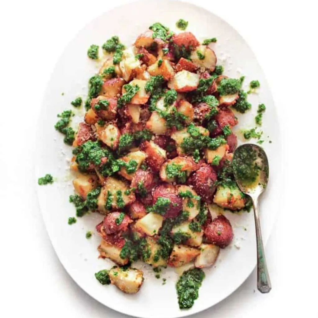 MAIN IMAGE WITH CRISPY ROASTED PARMESAN POTATOES