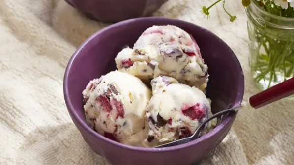 Brandied Cherry-and-Chocolate Chunk Ice Cream