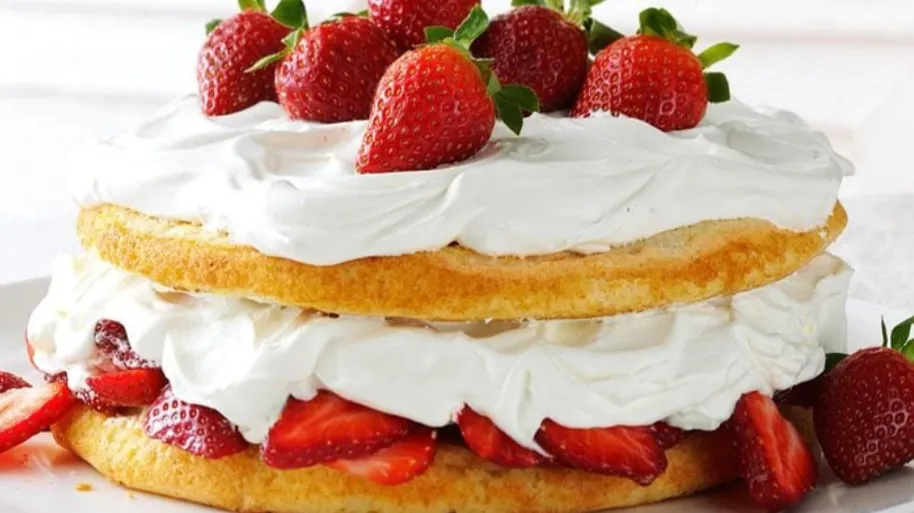 Strawberries & Cream Torte