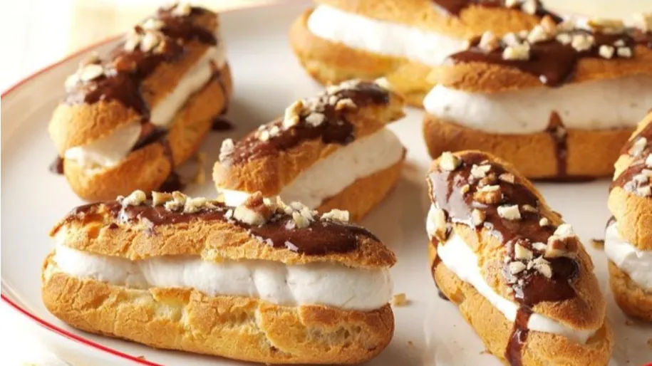 Banana Cream Eclairs