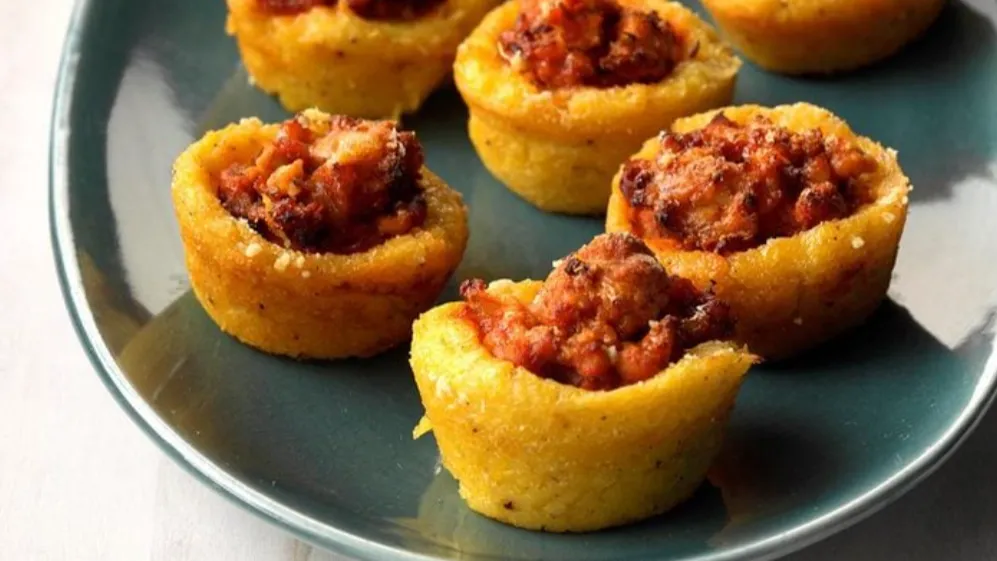 Turkey Bolognese Polenta Nests