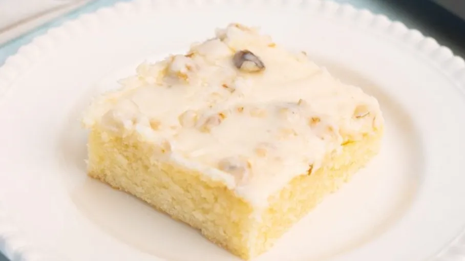 White Texas Sheet Cake