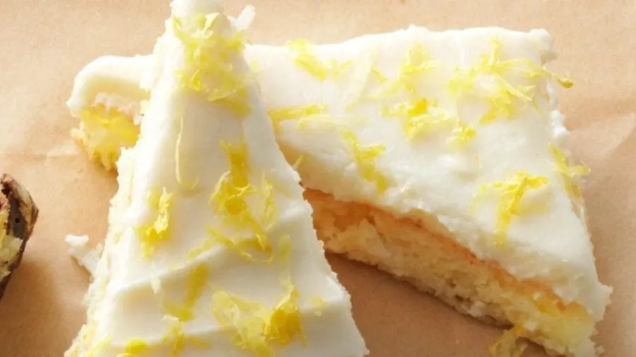 Lemon Angel Cake Bars