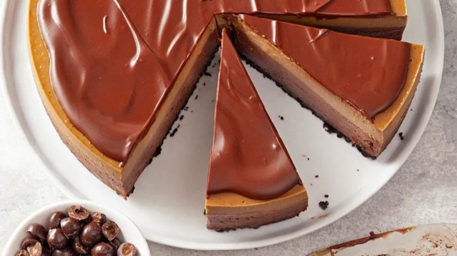Layered Mocha Cheesecake