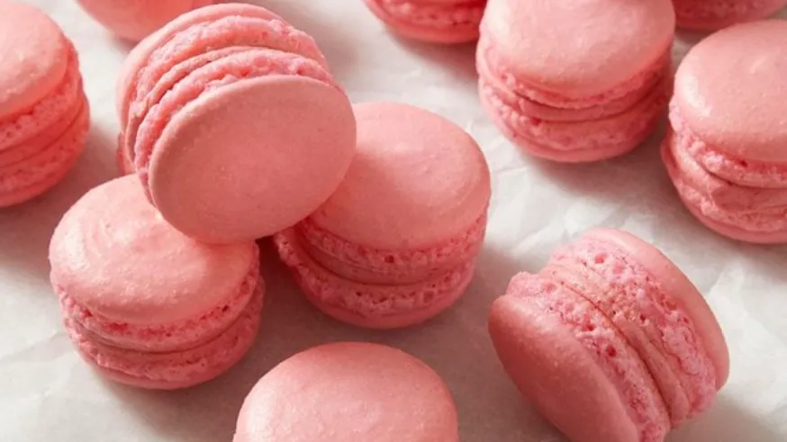 Strawberry Macarons