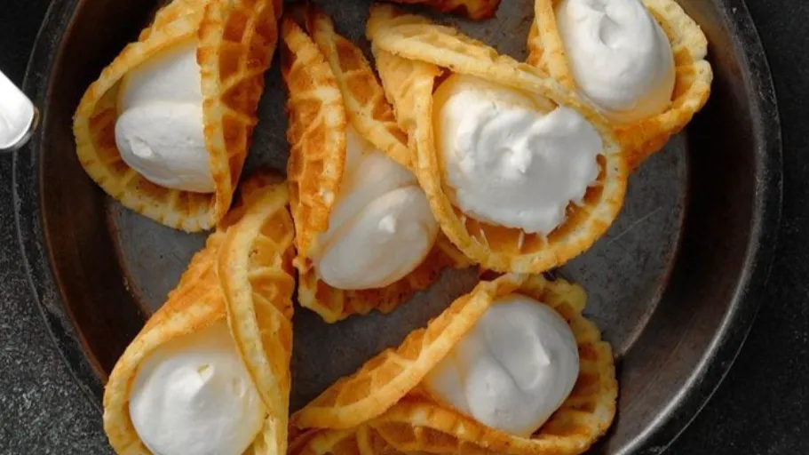 Whipped Cream Krumkake