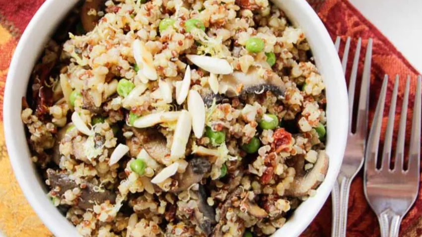 Quinoa Mushroom Pilaf