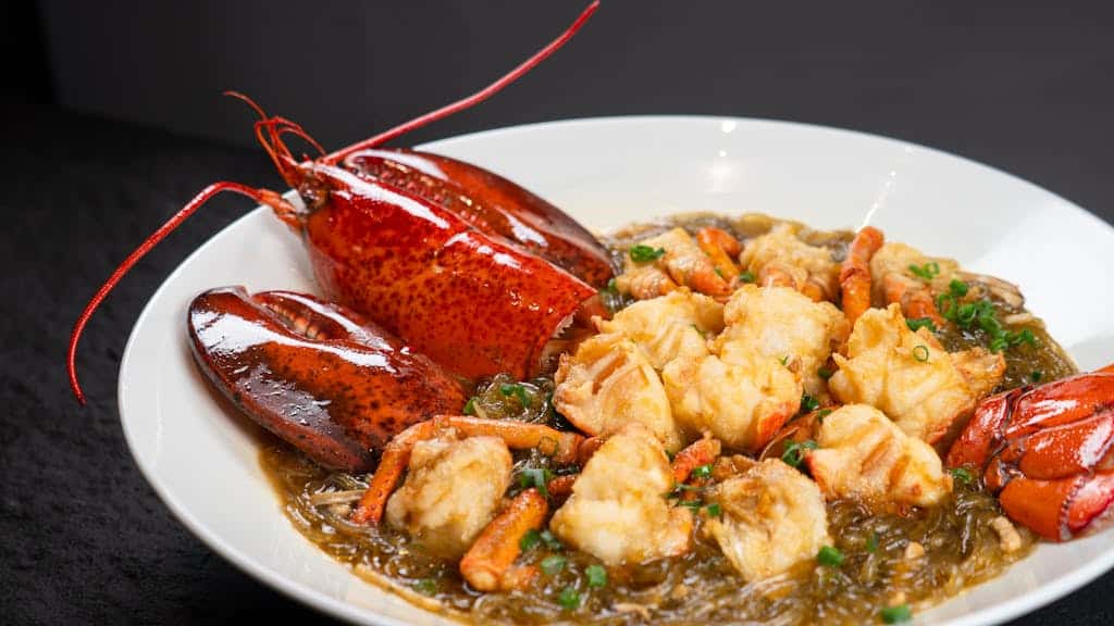 A sumptuous lobster dish served at a fine-dining restaurant, showcasing culinary excellence.