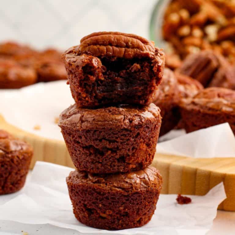Two-Bite Bourbon Pecan Brownie Bites