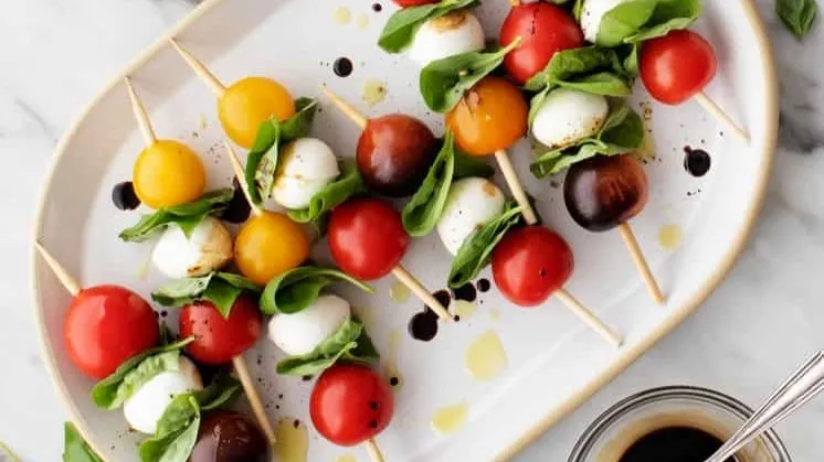Simple Caprese Skewers