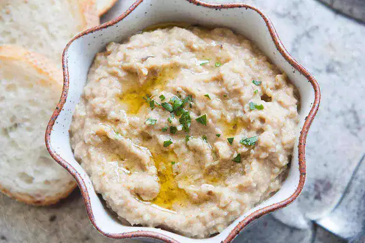 Creamy Mediterranean Eggplant Dip