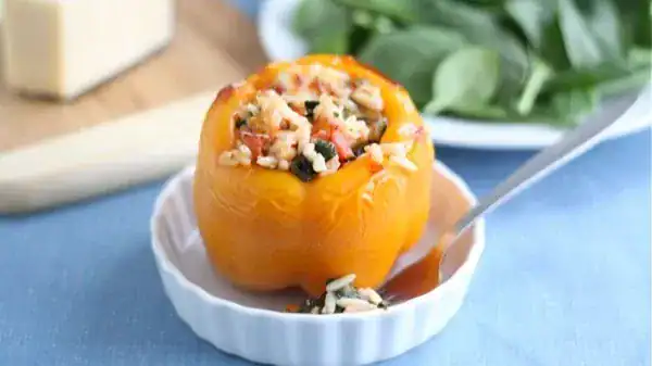 Orzo-Stuffed Peppers Treat