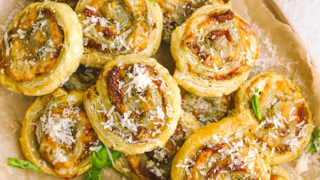 Pesto Parmesan Pinwheels