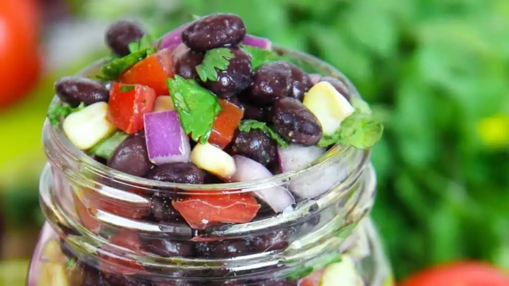 Spicy Black Bean Salsa Jar
