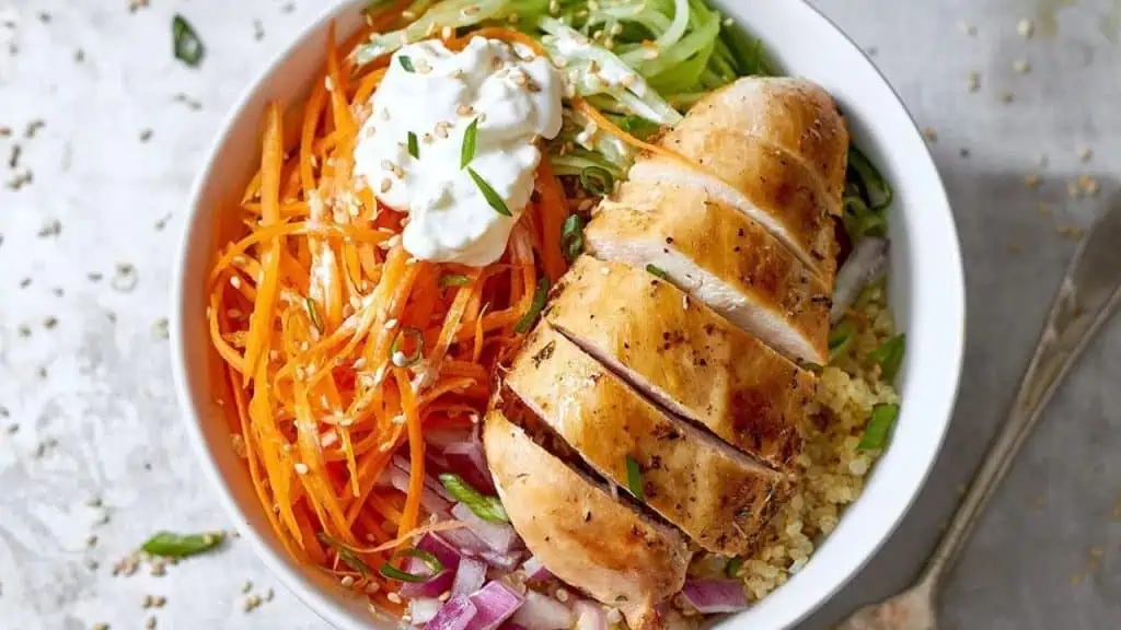 Grilled Chicken and Veggie Bowl