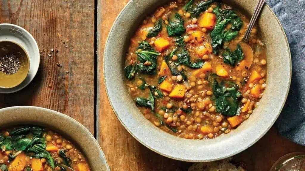 Hearty Lentil and Spinach Stew