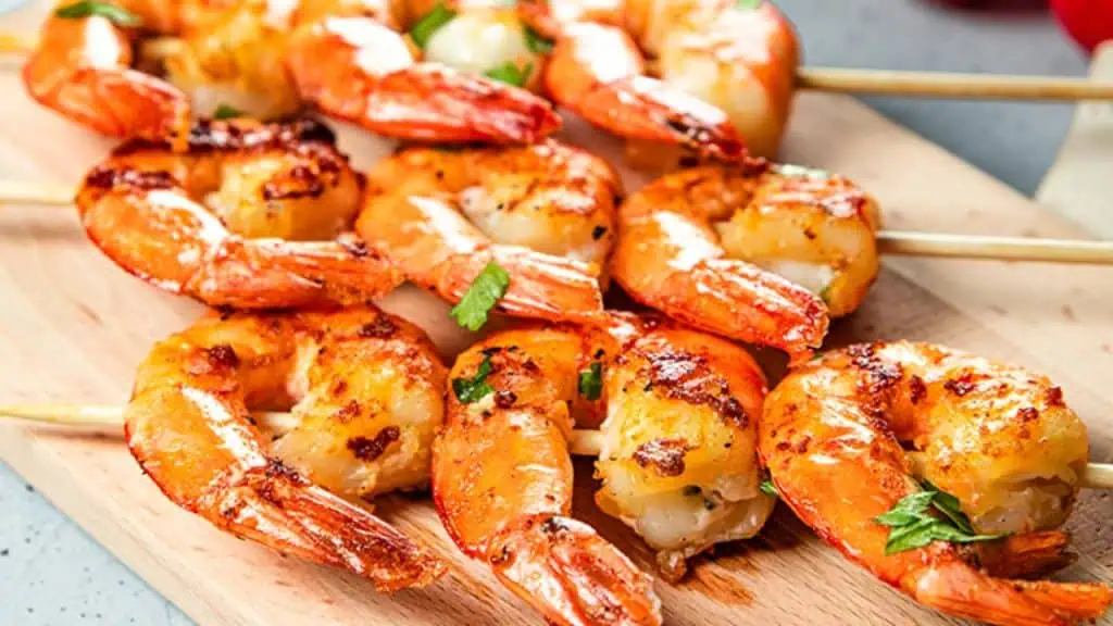 Flashy Fireworks Shrimp Skewers