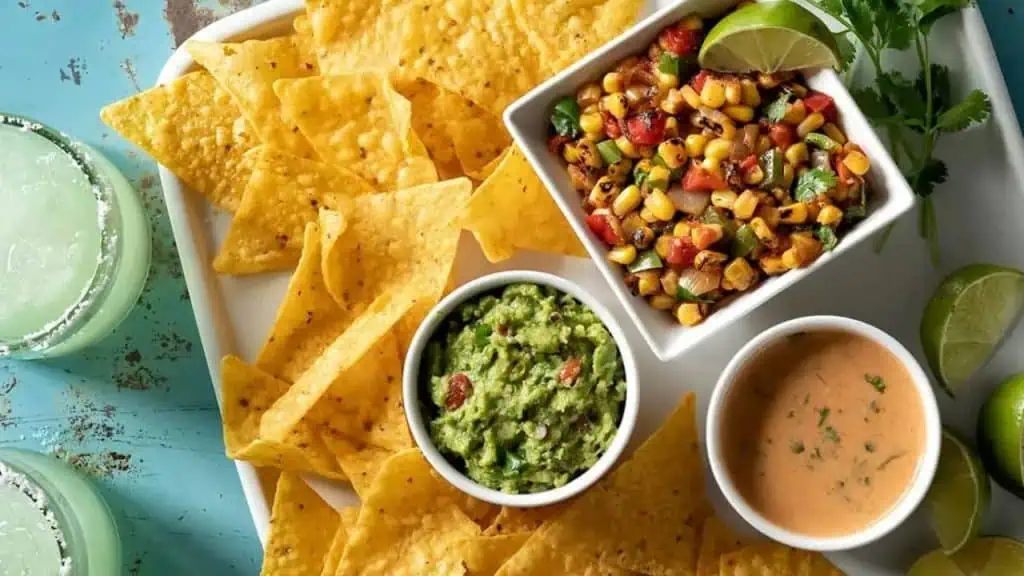 Chips, Salsa, Dip Trio