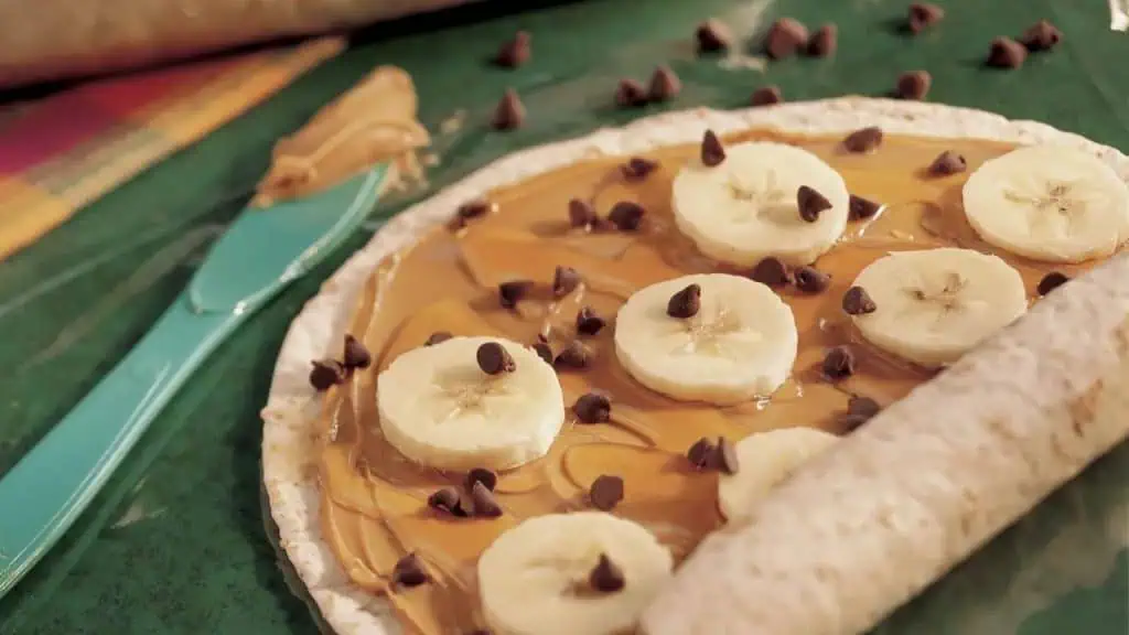 Almond Butter Banana Wrap