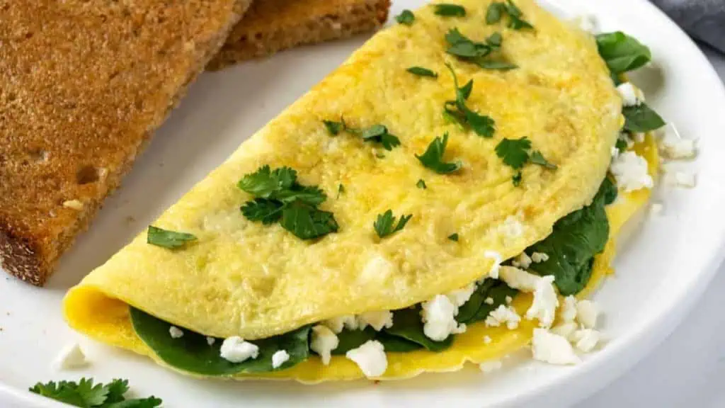 Spinach and Feta Omelette