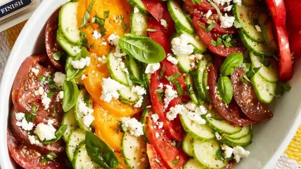 Tomato Basil Breakfast Salad