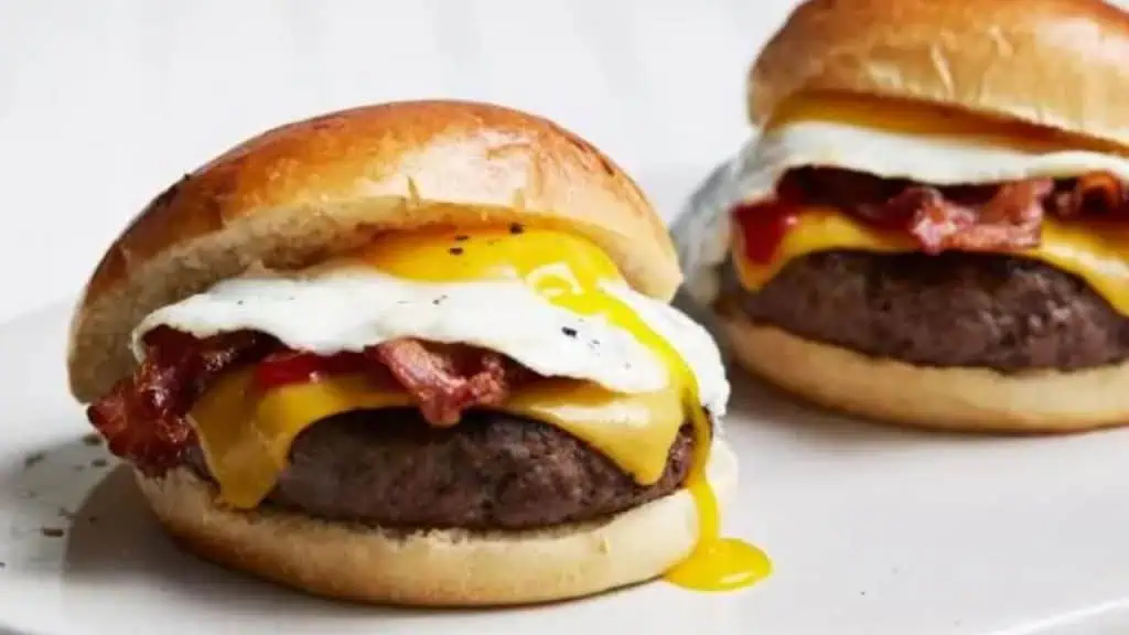 Egg and Bacon Burger Special