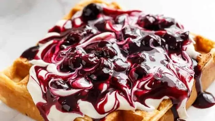 Blueberry Cheesecake Waffles
