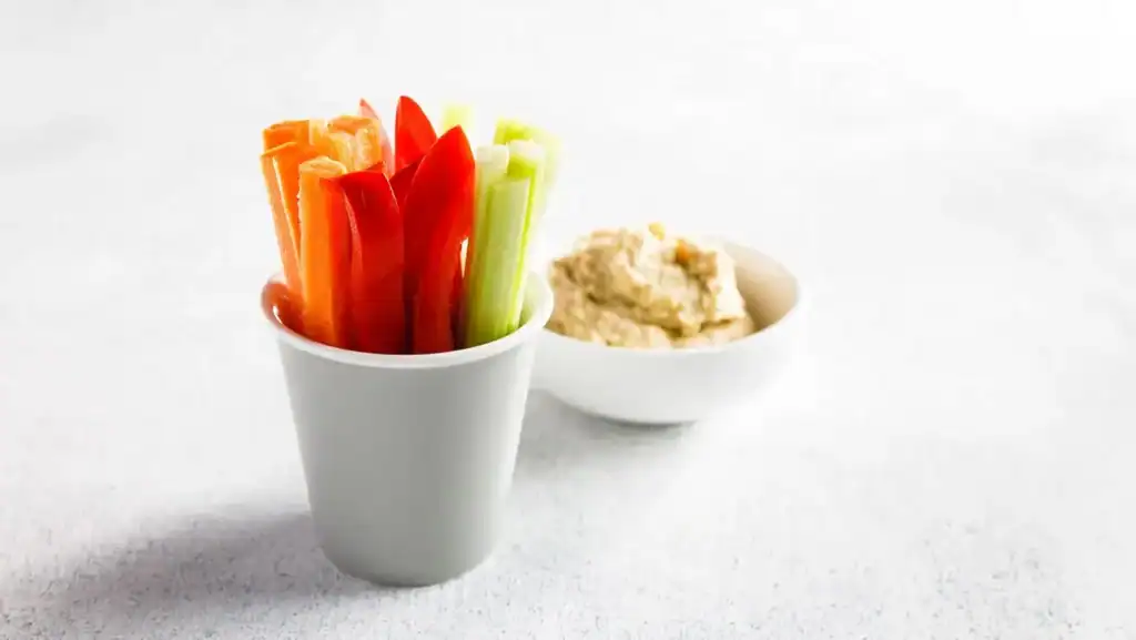 Crunchy Veggie Sticks with Hummus