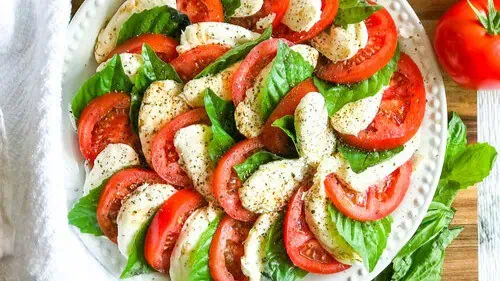 Caprese with a Keto Salad