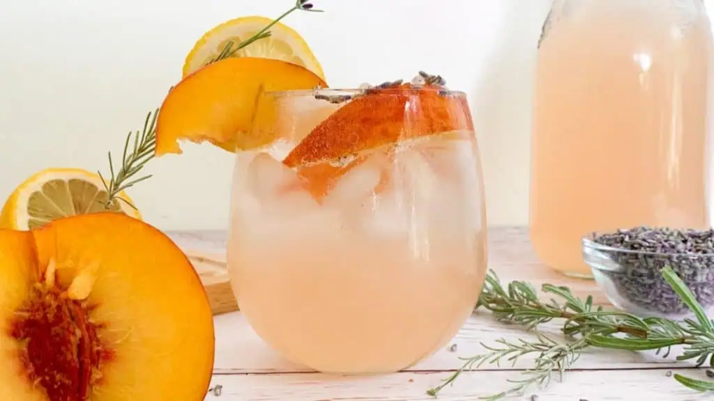 Peach Lavender Lemonade