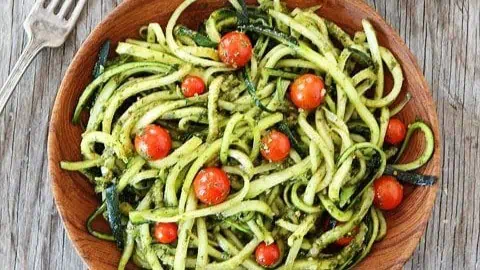 Zucchini Noodles with Pesto