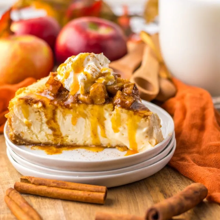 Caramel Apple Cheesecake Recipe with Graham Cracker Crust