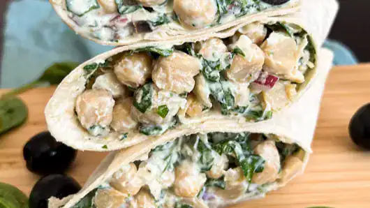 Chickpea & Spinach Wraps