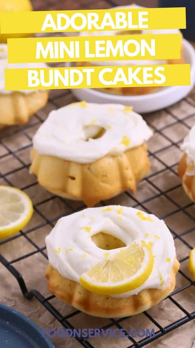 The Best Moist Mini Lemon Bundt Cake Recipe • FoodnService