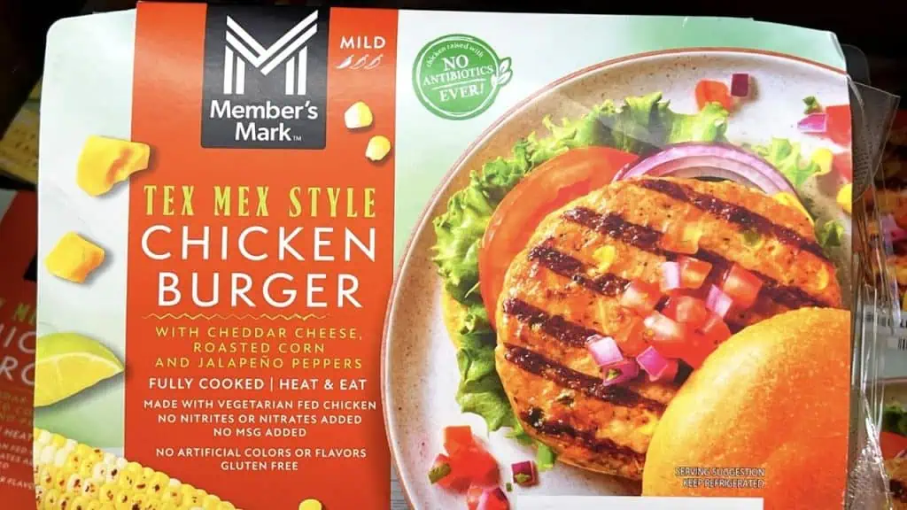 Member’s Mark Tex‑Mex Style Chicken Burger