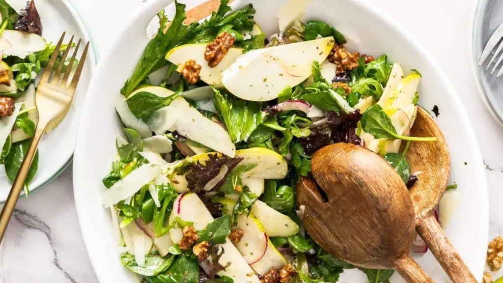 Winter Warmth: Pear Walnut Salad