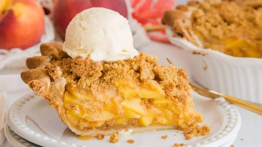 Peach and Cornmeal Pie