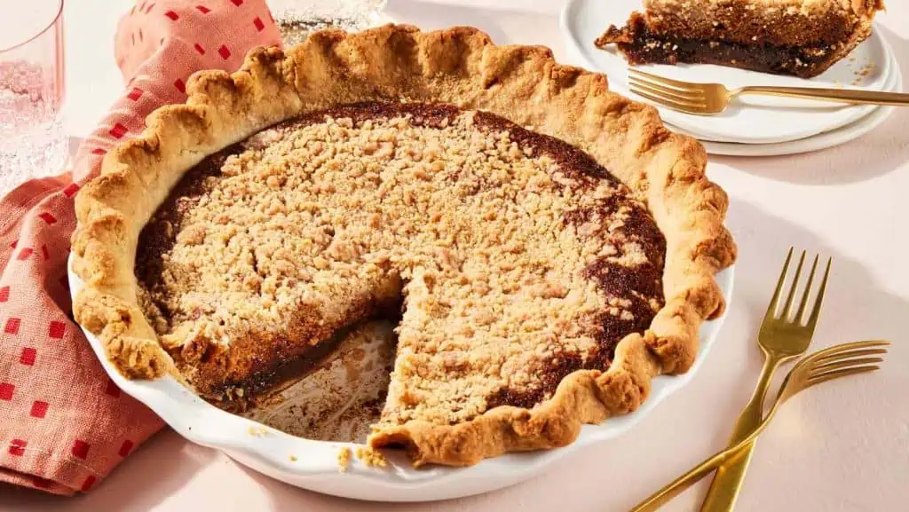Shoo-Fly Pie with Cheddar