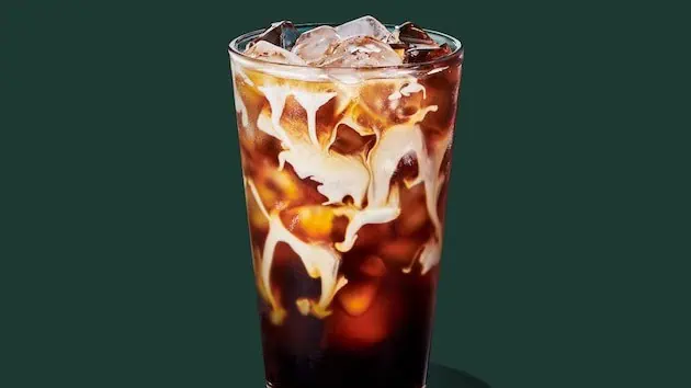 Iced Americano with a Splash of Cream