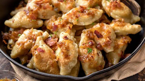Pierogies with Sauerkraut