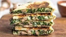 Cheesy Spinach Quesadillas